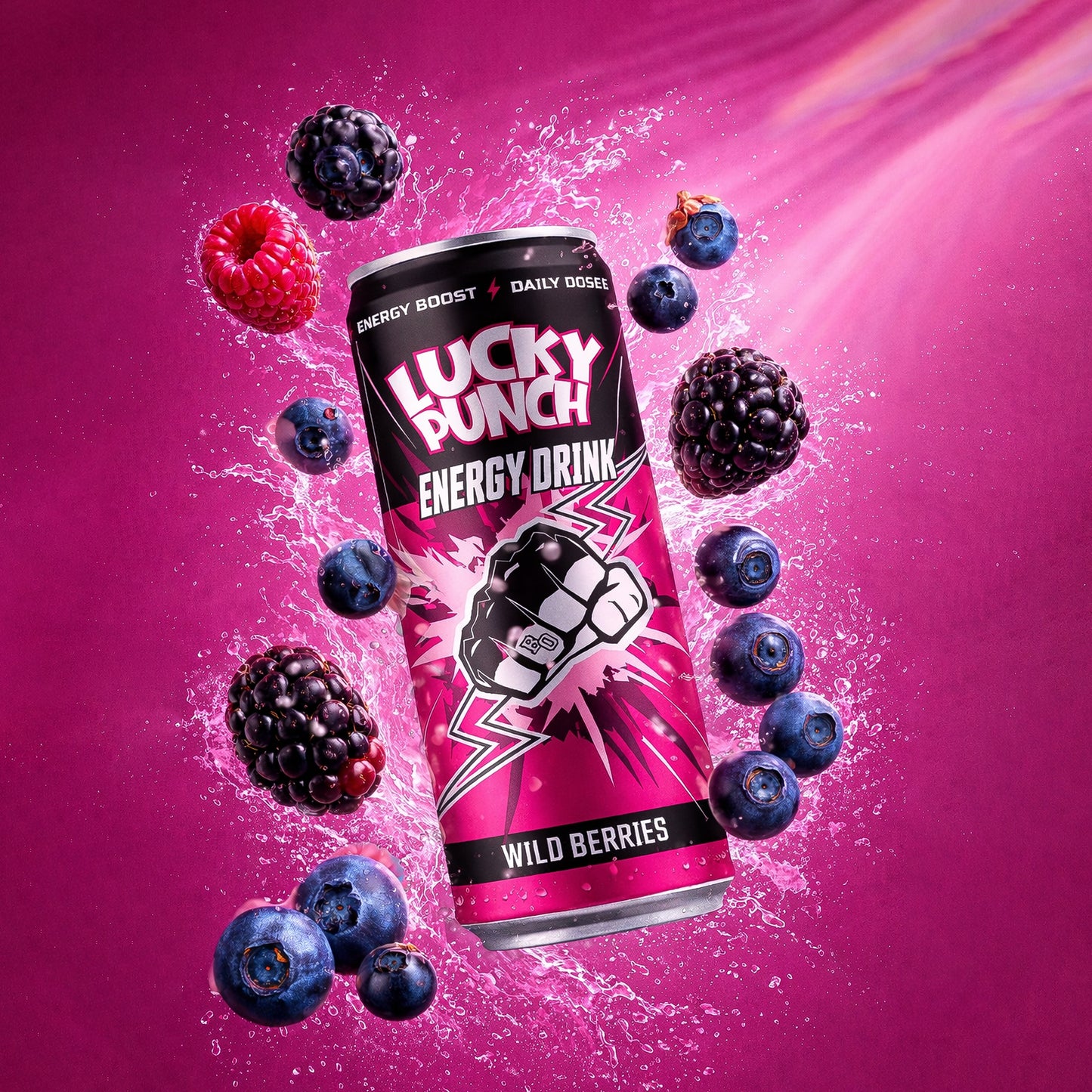 Lucky Punch Energy Drink - Wild Berries